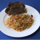 Pulpa de berbec in sos de mustar