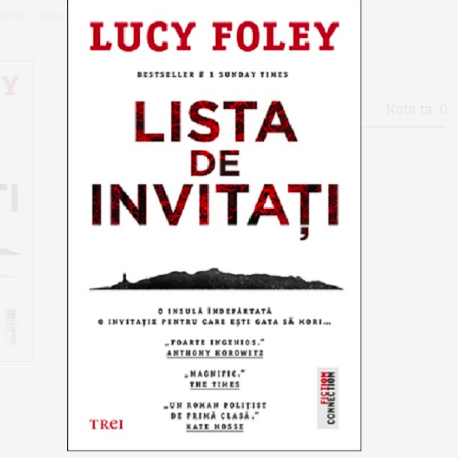 Lista de invitați LUCY FOLEY