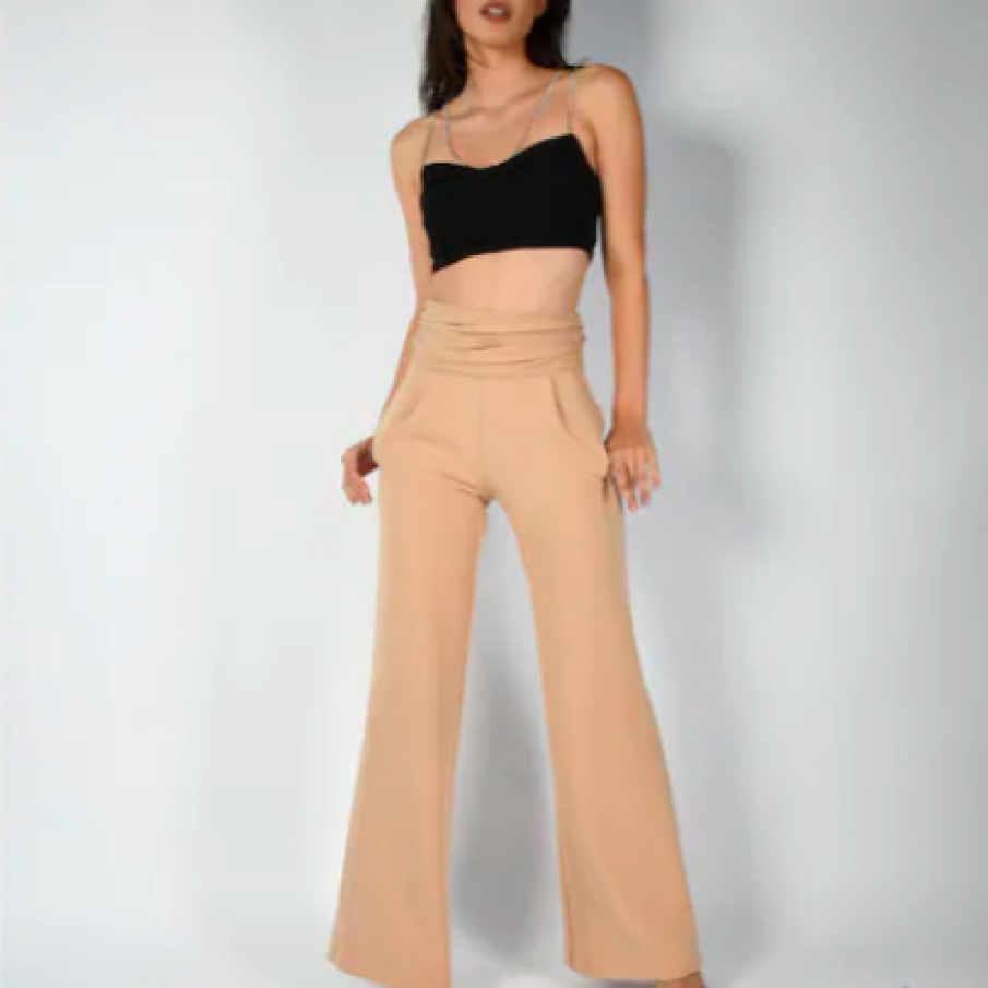 Alessi Wear Pantaloni evazați cu talie înalta Anysa