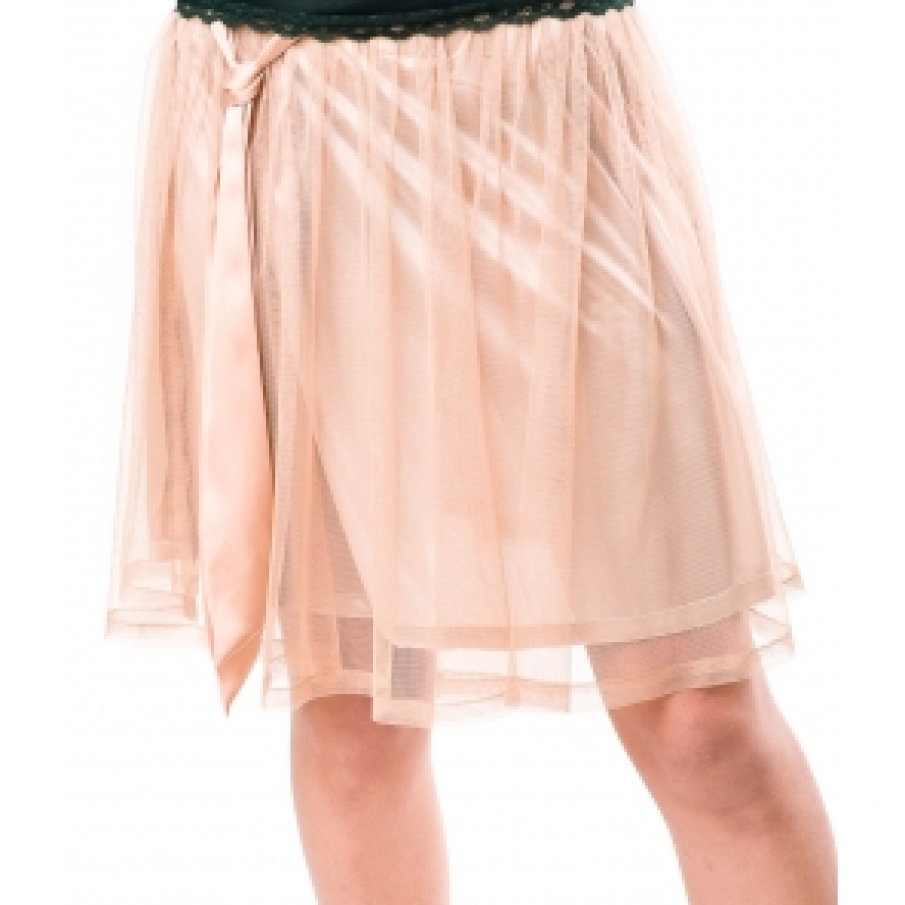 Fusta cu voal plisat