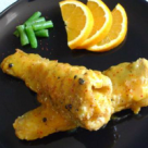 Peste rece cu glazura de portocale