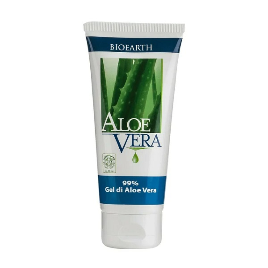 Gel pur de aloe vera bio de la Bioearth, cu o concentrație de 99%. Gelul poate fi folosit ca atare, atât pe față, cât și pe corp, și este ideal pentru toată familia, inclusiv pentru copii