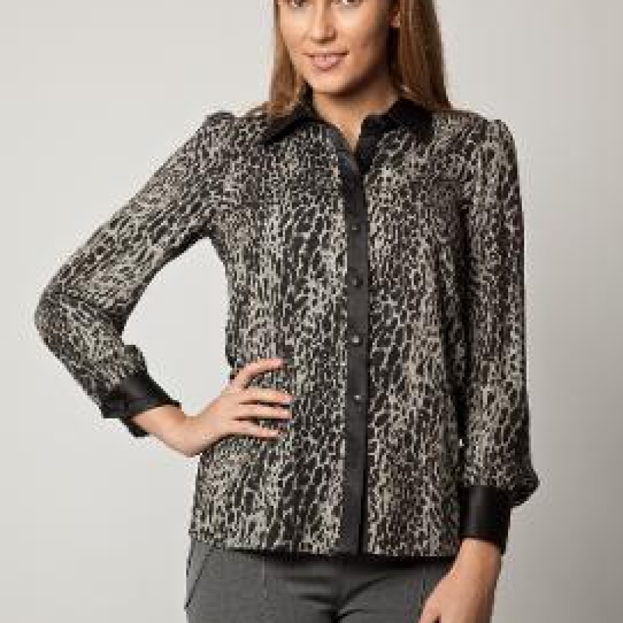 Bluza dama cu print leopard