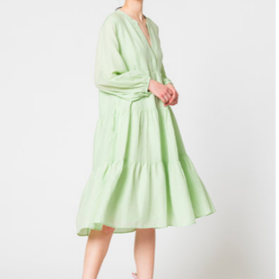 IVY & OAK Rochie stratificată din amestec de in și lyocell