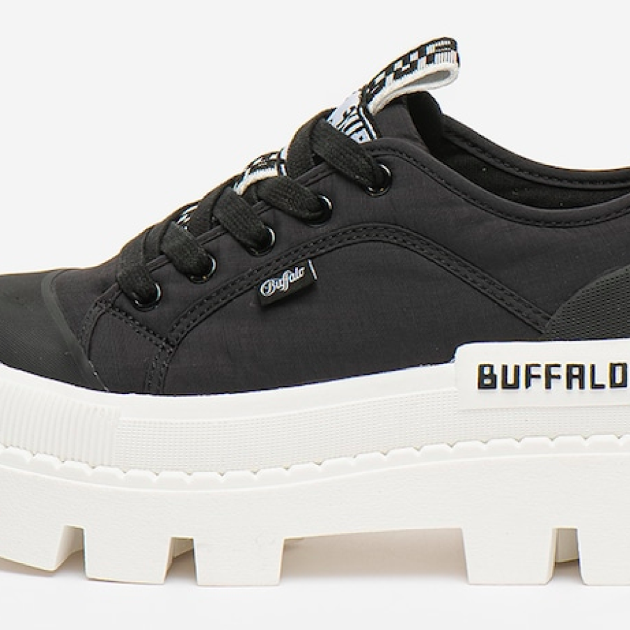Buffalo Teniși flatform din pânză Raven Lo