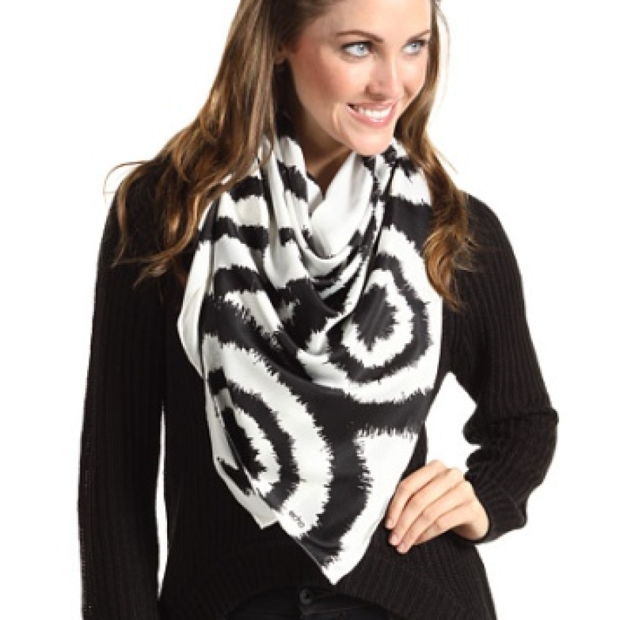 Esarfa cu imprimeu geo