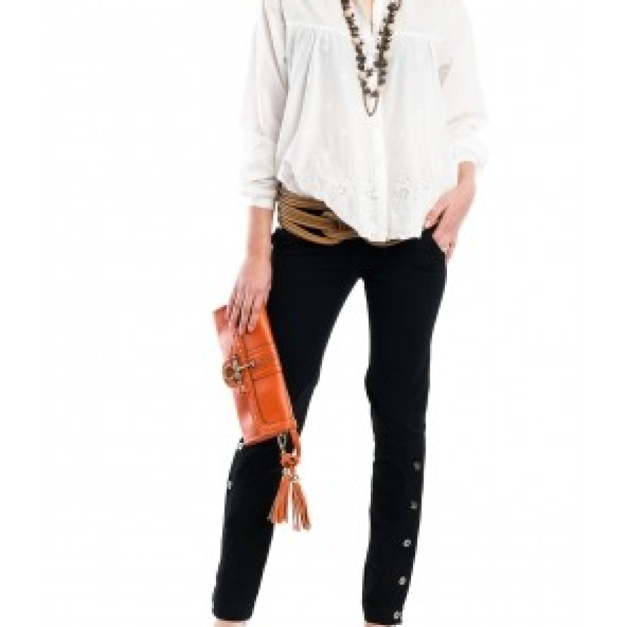 Pantaloni negri din doc