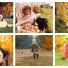 Te ung pe suflet și te întorc în copilărie: Copii și codițe fericite - 19 imagini minunate de toamnă 