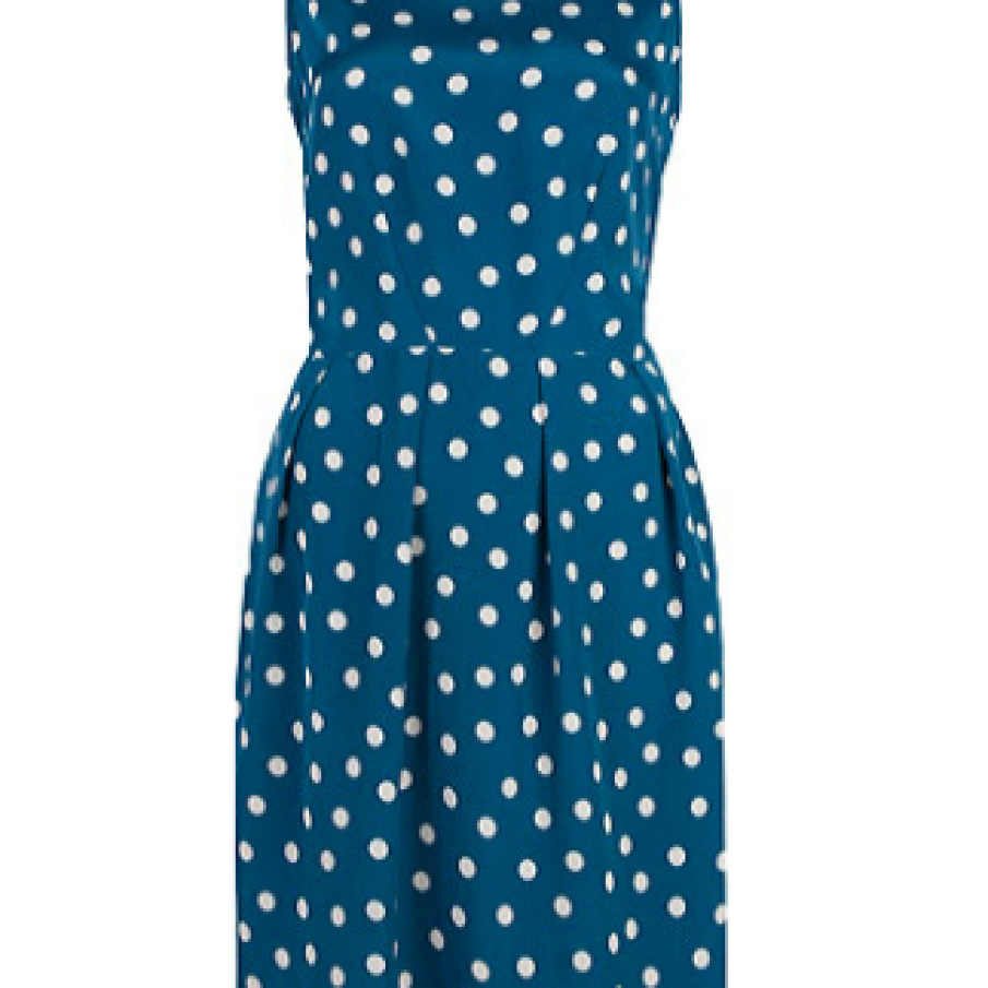 Rochie albastra cu buline