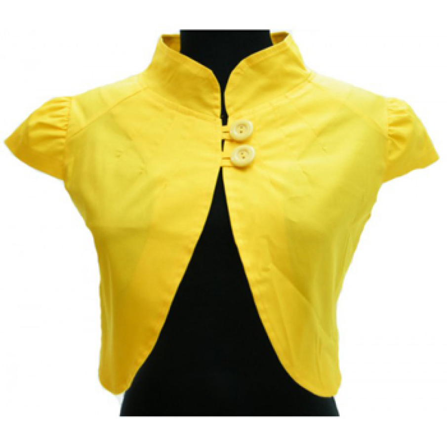 Bolero galben elegant