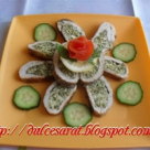 Rulada din piept de pui cu branza telemea