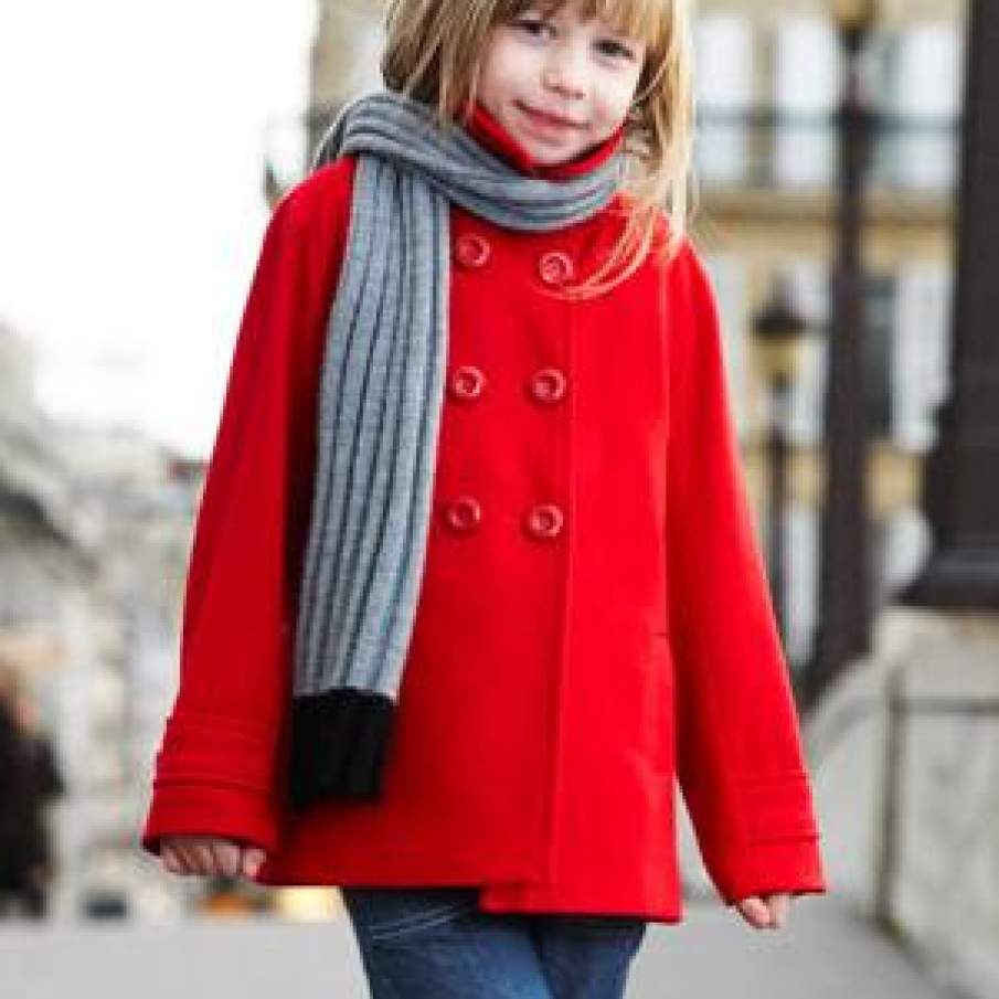 Paltonas rosu de lana