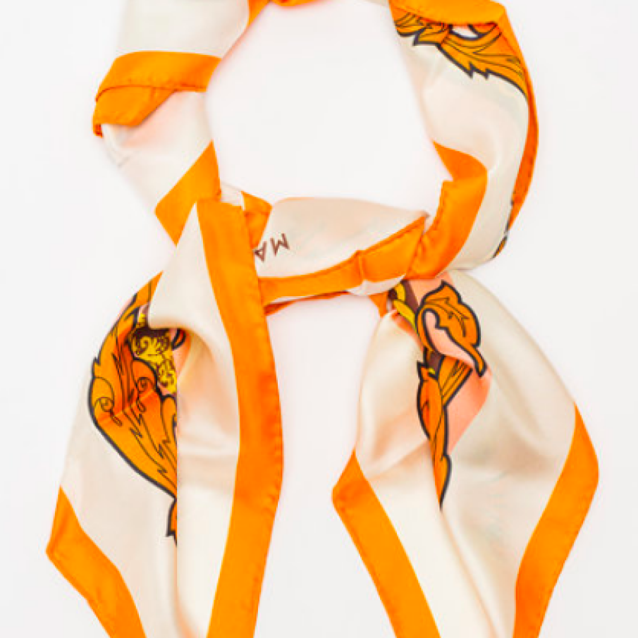 Marella Eșarfă de mătase cu imprimeu grafic