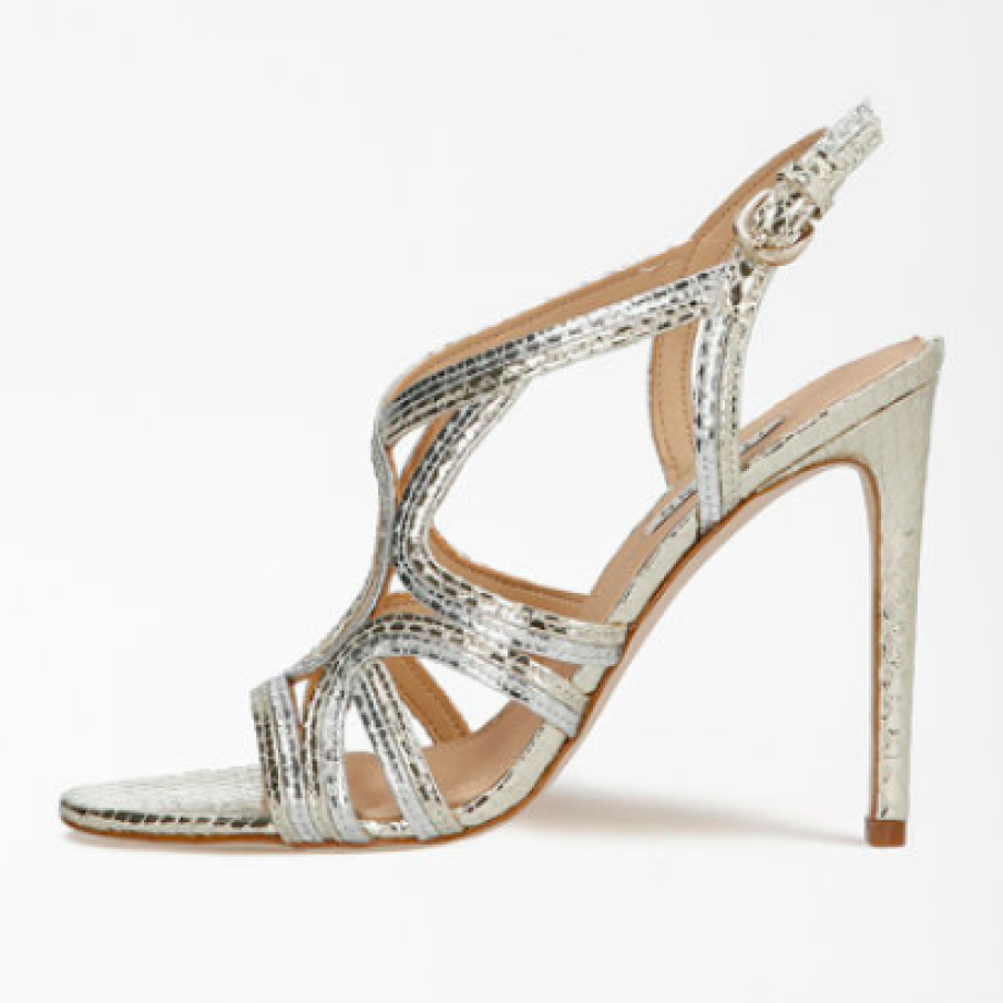 Guess - Sandale slingback de piele cu decupaje Fidessa