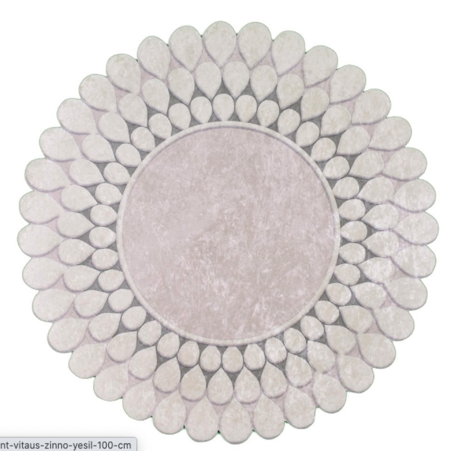 Covor Vitaus Zinno Yesil, ⌀ 100 cm
