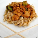 Pui cu alune si orez