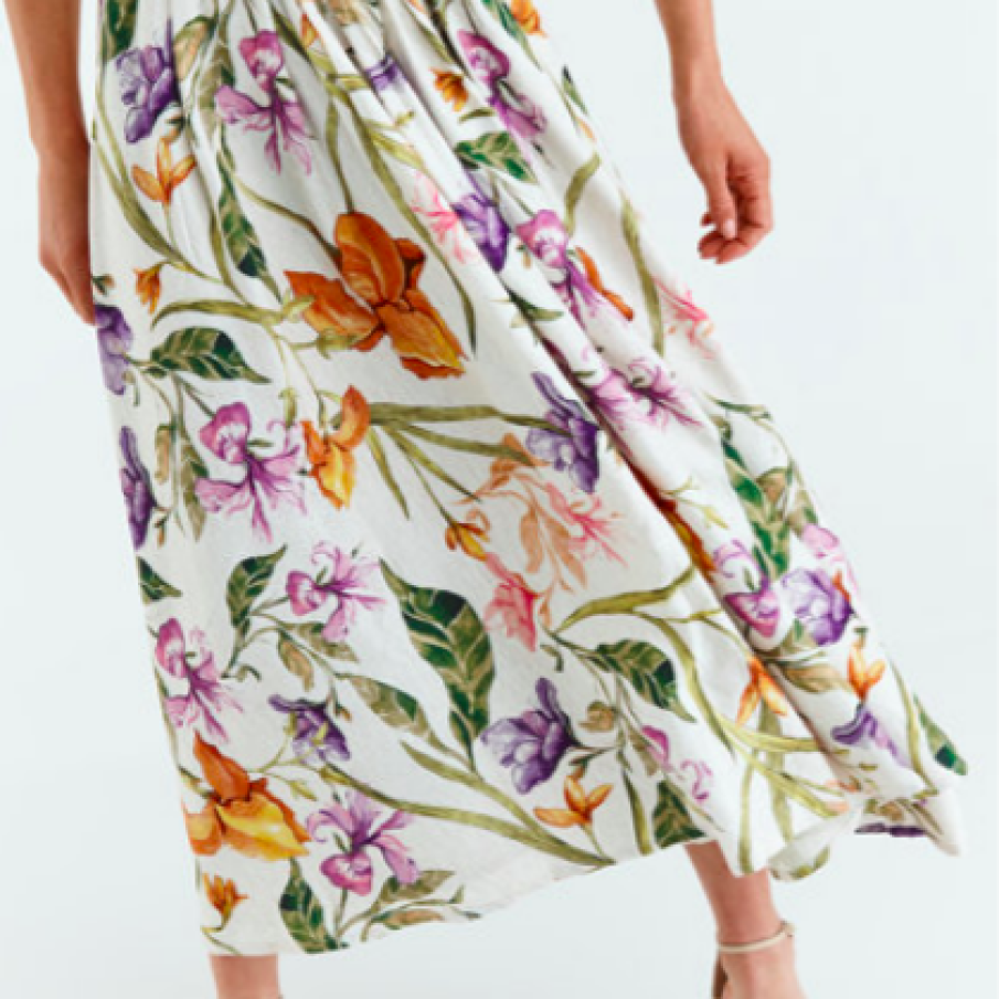 Tatuum Fustă evazată cu model floral Rona