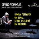 Prelungim termenul de înscriere ca voluntar pentru copiii abandonați. Ultima zi de înscriere: 10 octombrie