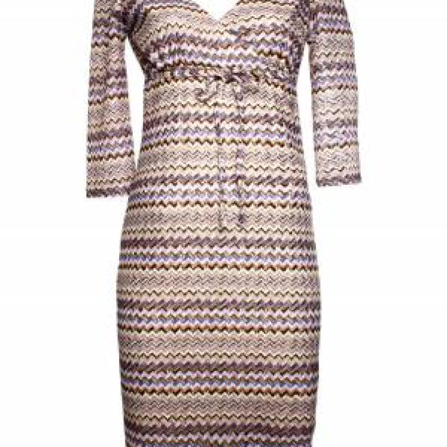 Rochie din jerse cu imprimeu grafic