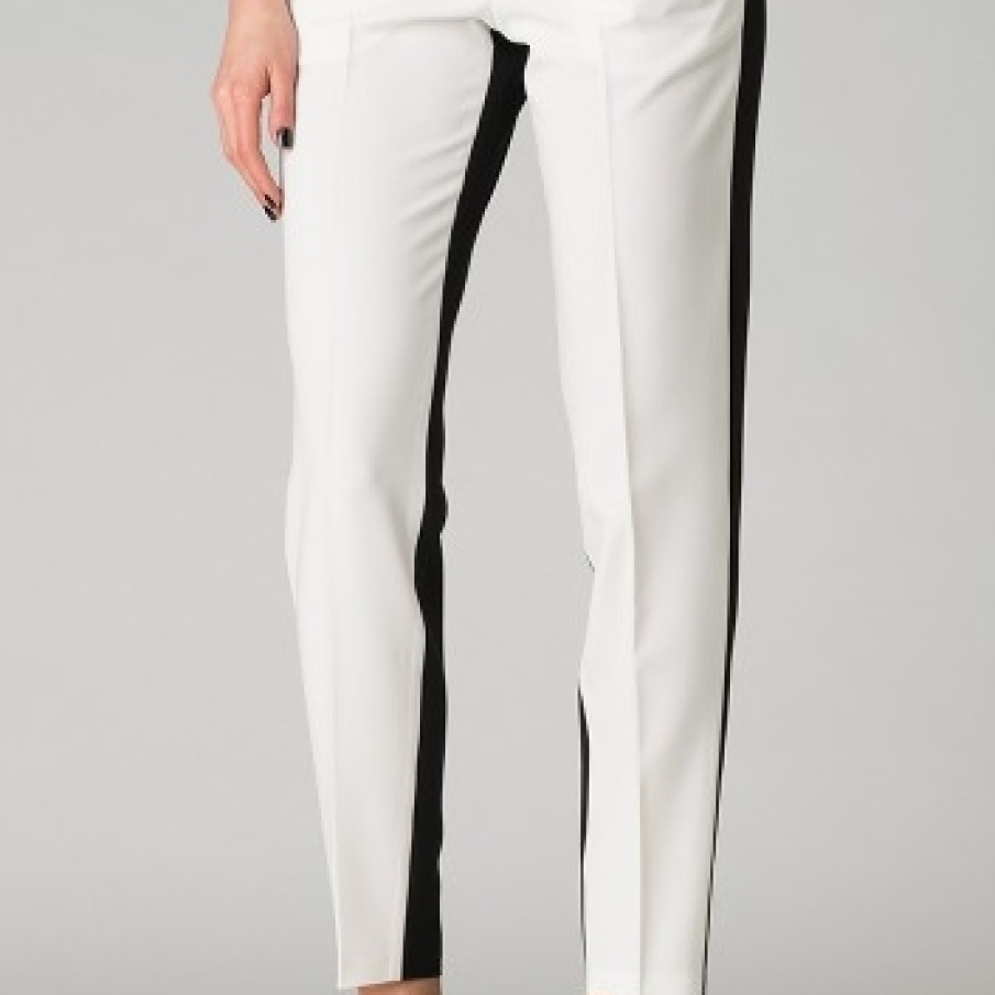 Pantaloni negri cu alb Jamelia