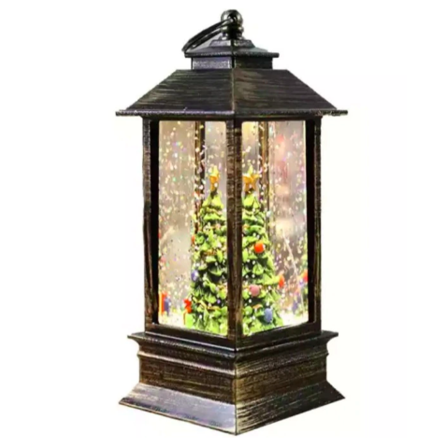 Decorațiune Crăciun, Lampă Cu Brăduț, 13cm