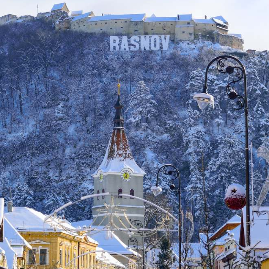 Rasnov peisaj de iarna 