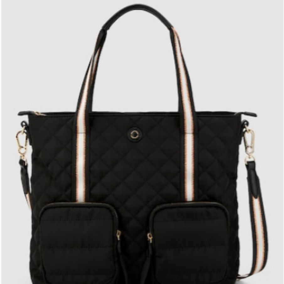 Oltre Geantă matlasată cu buzunare aplicate