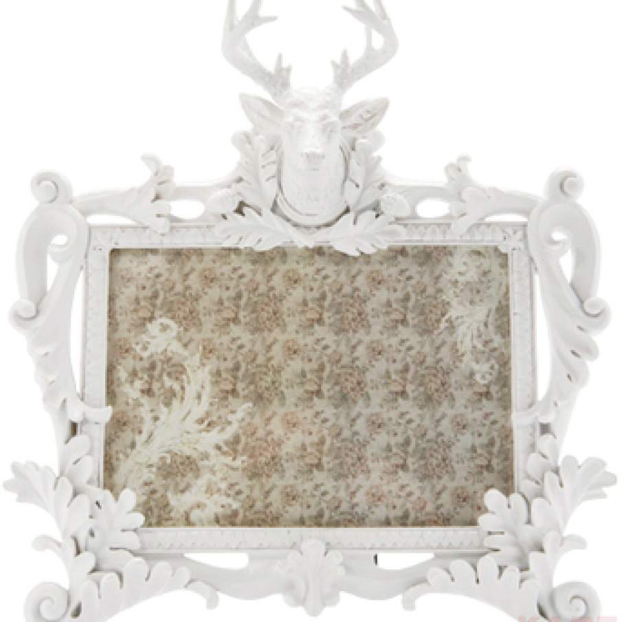  Frame Deer White 18x13cm