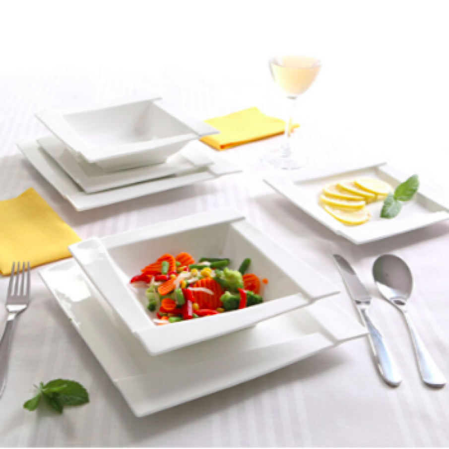 AMBITION Serviciu de masă - Kubiko, 18 piese, Ambition, 62369, Alb