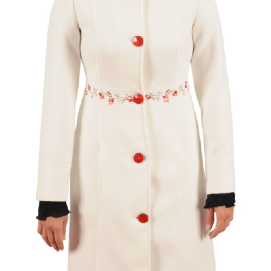 Palton cu broderie