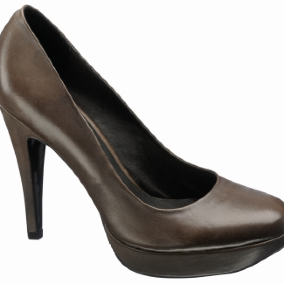 Pantofi maro patinat 