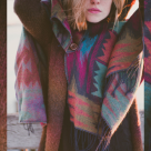 9 fulare tricotate cu motive sud-americane