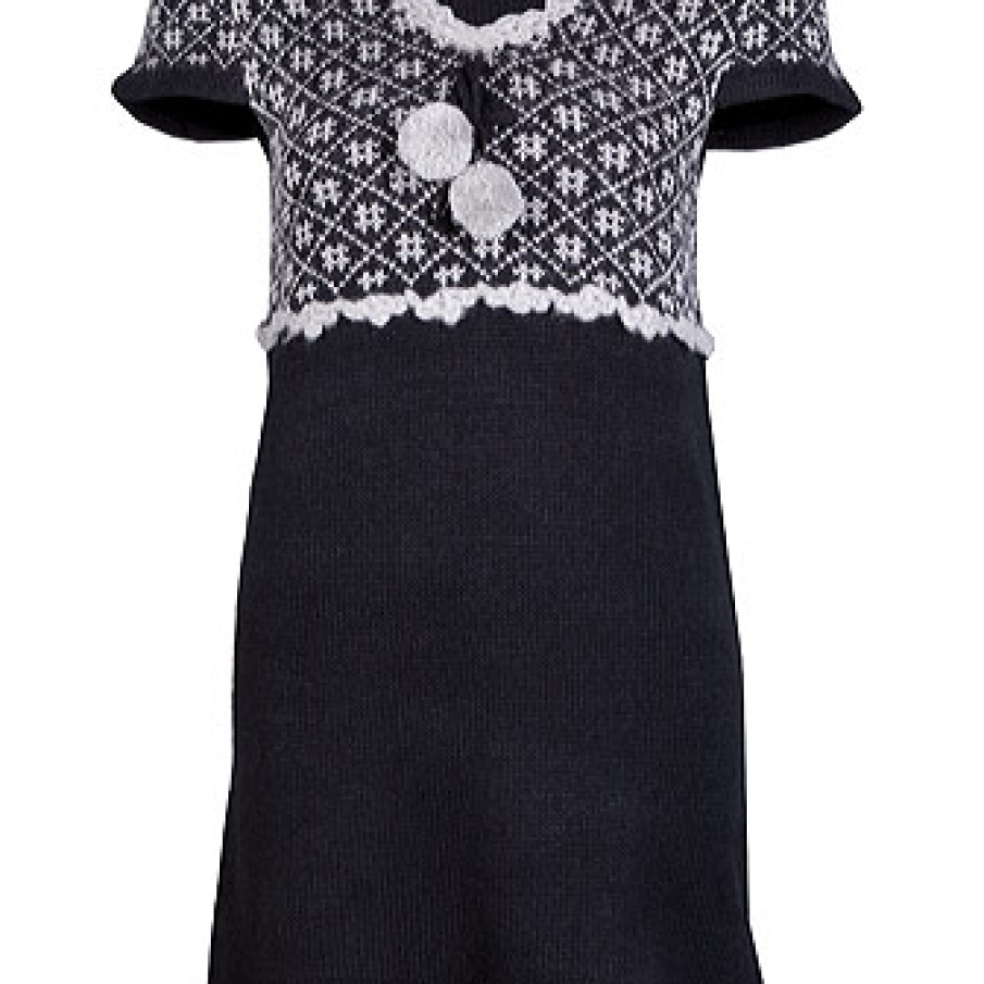 Rochie cu tricot dantelat