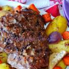  Pulpa de curcan cu legume la cuptor 