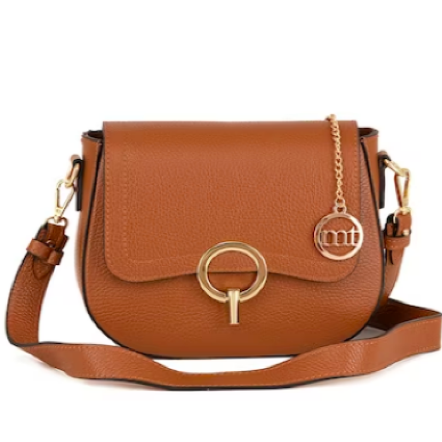 Mia Tomazzi Geantă crossbody din piele cu aspect texturat