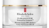 Cremă hidratantă cu ceramide Flawless Future de la Elizabeth Arden. Este formulată cu ceramide pentru a îmbunătăți tonusul pielii și cu SPF 30 pentru protecție  împotriva razelor nocive ale soarelui.