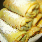 Clatite cu dulceata de visine