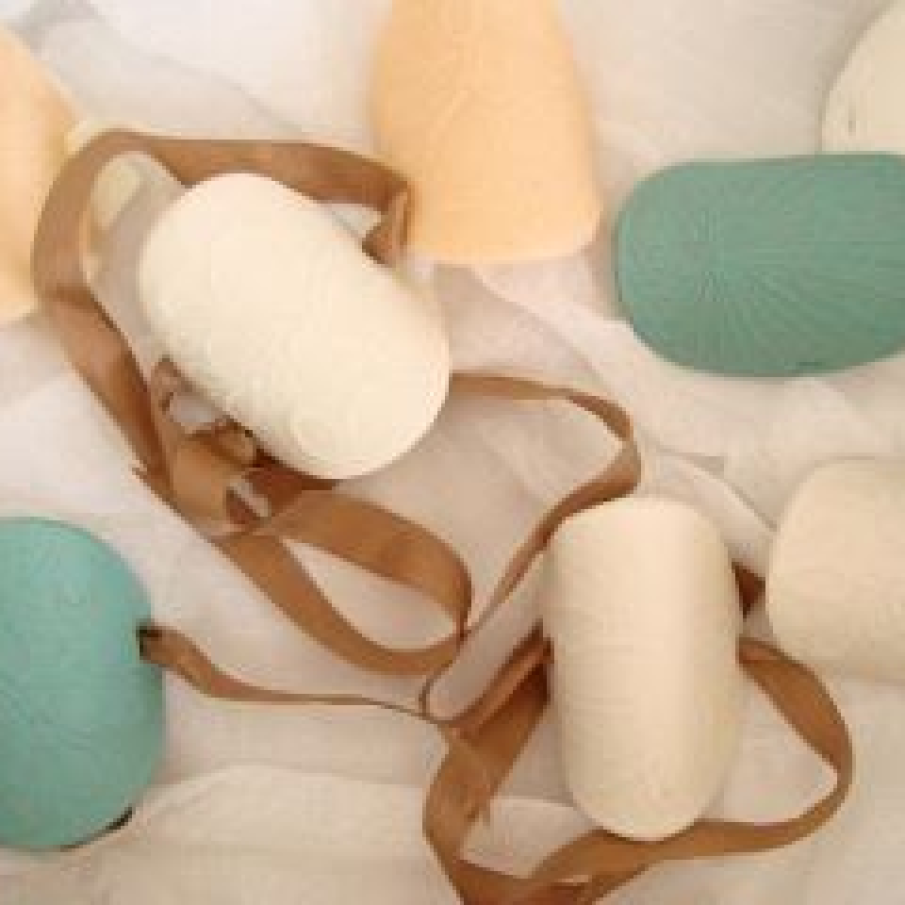 Bratari din argila cu panglici de matase Zwei