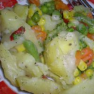 Reteta de post: Cartofi cu legume la cuptor 