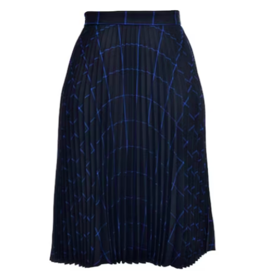 GIORGAL Fustă plisată cu model în carouri Selena