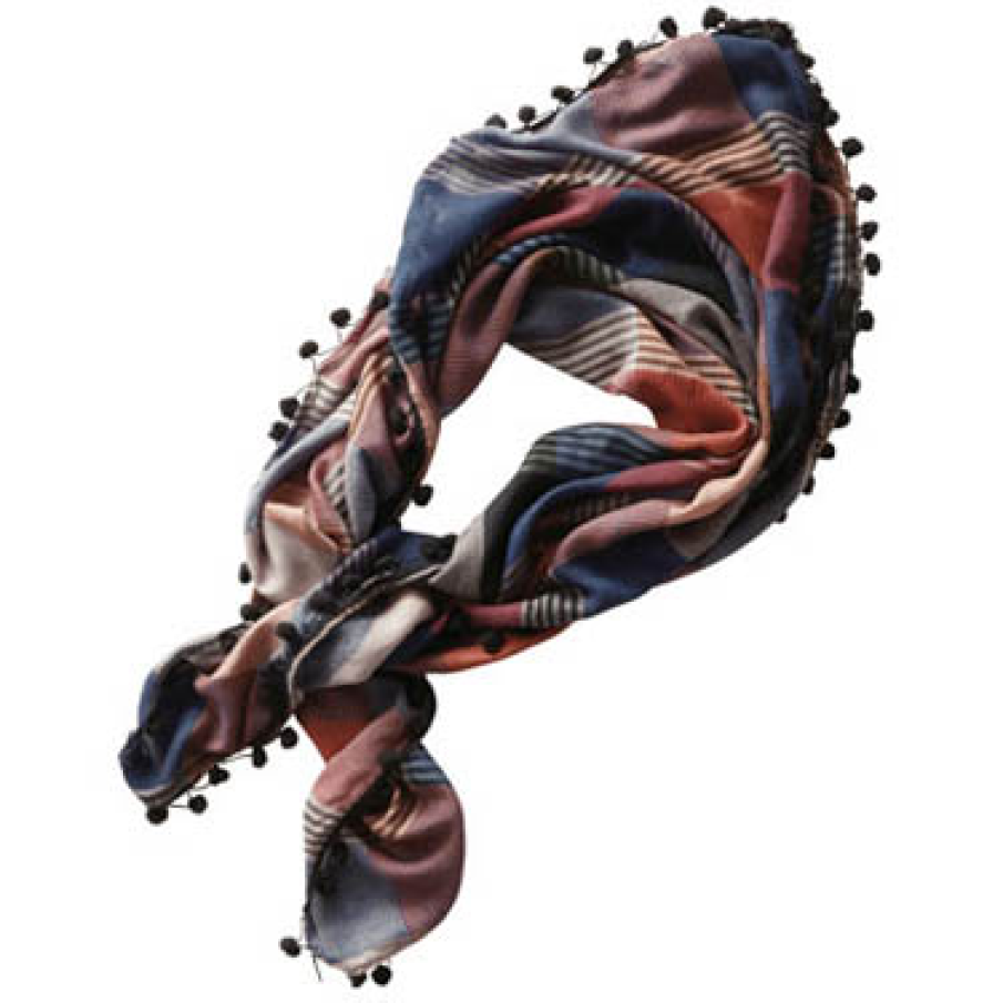 Esarfa in carouri colorate