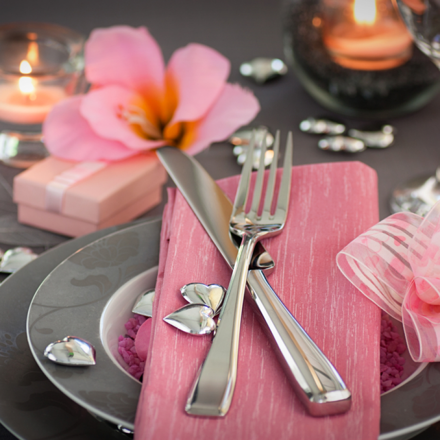 Decor de masa pentru Valentine's Day 