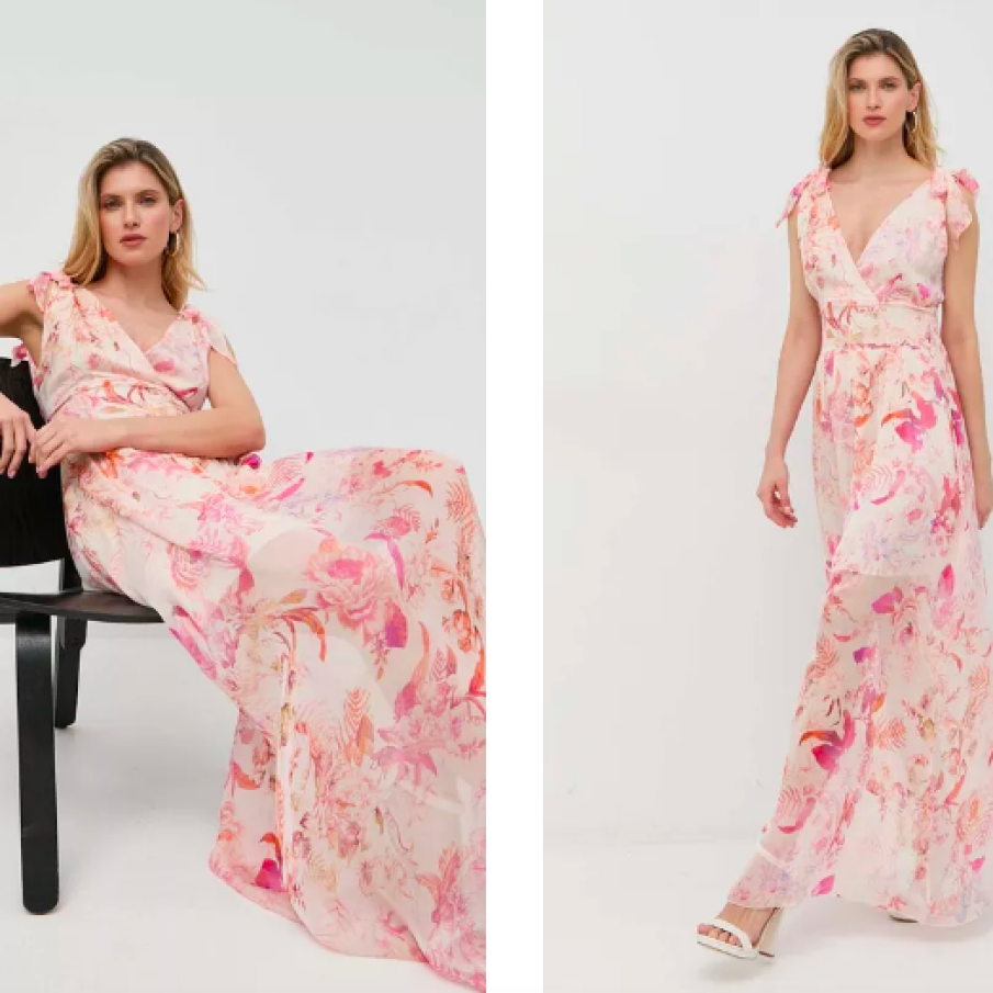 Guess rochie din amestec de mătase