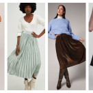 Tendințe toamna 2022: 10 fuste plisate cu accente metalice, de strălucire