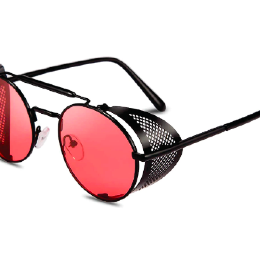 Ochelari de soare, Dubery vintage, 400 UV, Roșu