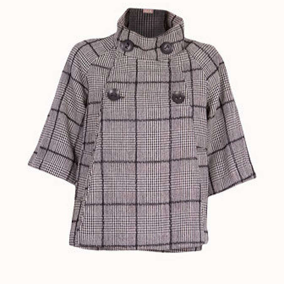 Jacheta gri cu maneci evazate