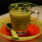 Supa-crema de dovlecei cu busuioc