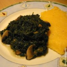 Reteta de post: Spanac cu ciuperci si mamaliguta