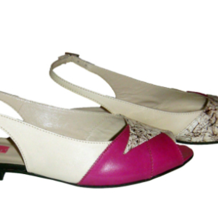 Sandale retro siclam cu alb