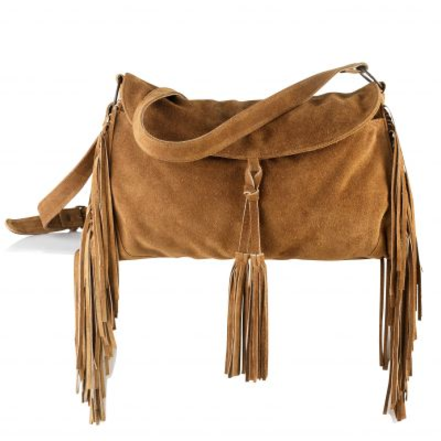 Geanta boho-chic cu franjuri